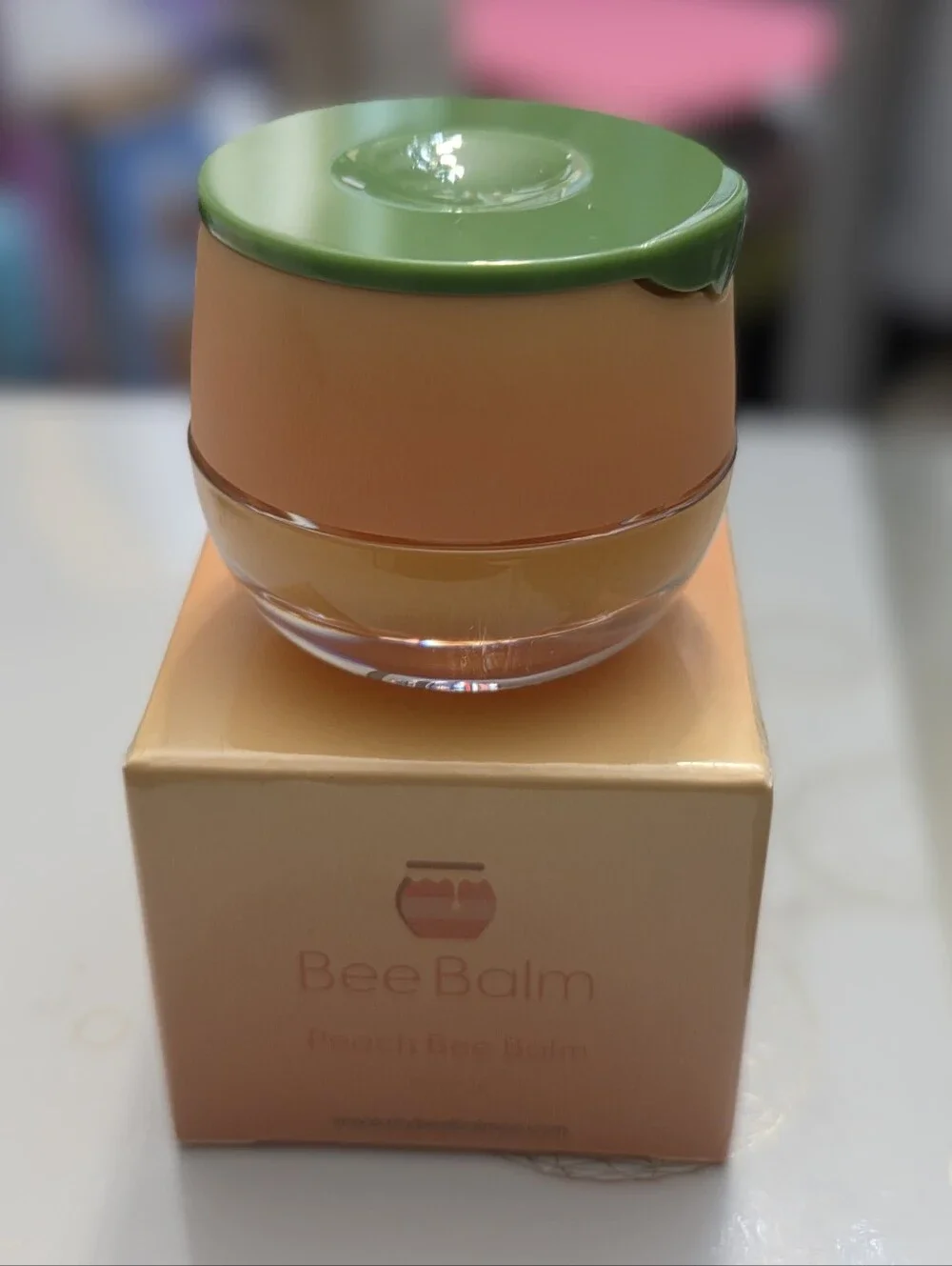 Bee Balm Lip Balm in Peach